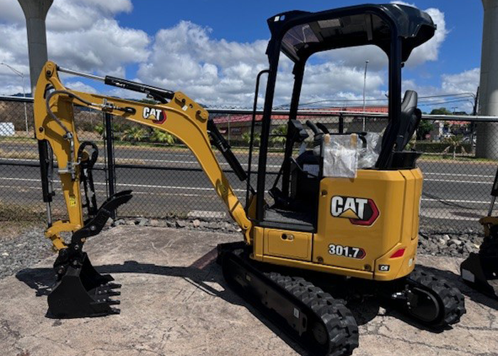 A Cat 301.7 seen from the side